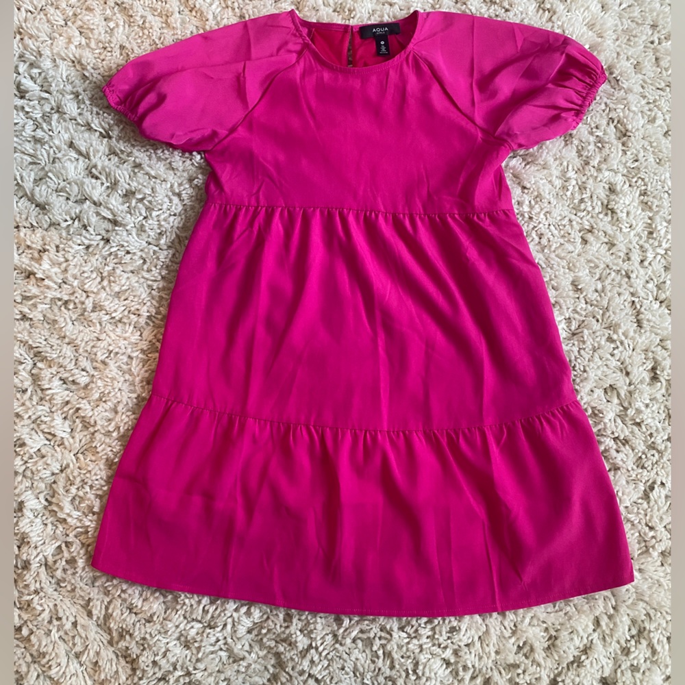 Aqua girls magenta dress